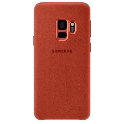image Samsung EF-XG960AREGWW Galaxy S9 Coque rigide Samsung EF-XG960AR en Alcantara rouge pour Galaxy S9