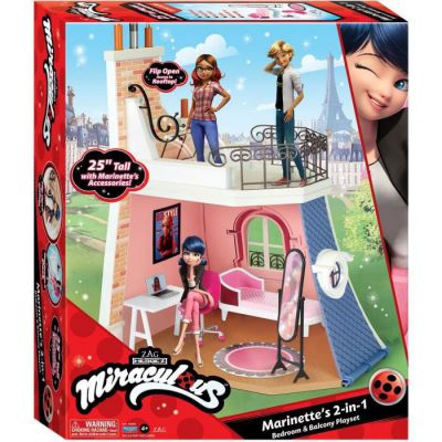 image Bandai - Miraculous Ladybug - La chambre de Marinette - Univers de jeu compatible avec les poupées Miraculous 26 cm