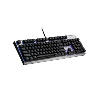 image Cooler Master CK351 Clavier Optique Gaming AZERTY FR - Switches Rouges Hot-Swappable, NKRO Complet, RGB par Touche, MasterPlus+, Repose-Poignets, Touches Personnalisables - Pleine Taille, Filaire