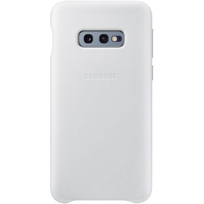 image Samsung Galaxy S10E Leather Cover Case - White