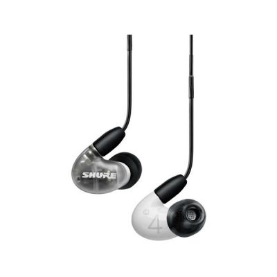 image Shure Écouteurs Filaires Sound Isolating Shure Aonic 4, sonClair et Détaillé, deux Transducteurs Hybrides, Intra-Auriculaire, Robustes, Compatibles avec les Appareils Apple et Android – Blanc