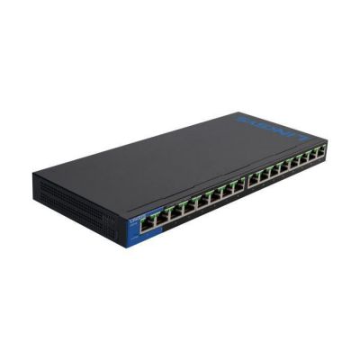 image Linksys LGS116P-EU Commutateur 16 ports (8 Ports PoE+) RJ45 Gigabit 10/100/1000 Mbps Plug and Play