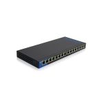 image produit Linksys LGS116P-EU Commutateur 16 ports (8 Ports PoE+) RJ45 Gigabit 10/100/1000 Mbps Plug and Play