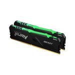 image produit Kingston FURY Beast RGB 16GB (2x8GB) 3200MT/s DDR4 CL16 Mémoire Kit pour PC Kit de 2 KF432C16BBAK2/16