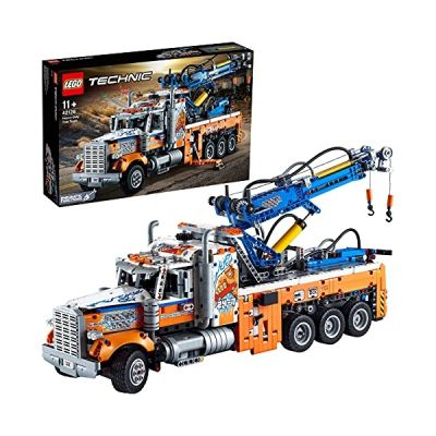 image LEGO 42128 Technic Le Camion de Remorquage Lourd Camion Jouet avec Grue, Jouet de Construction pour Enfants