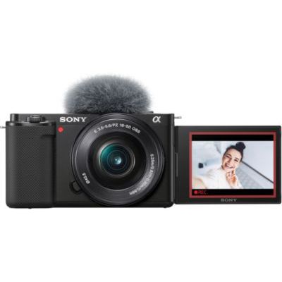 image Sony Alpha ZV-E10 | Appareil photo vidéo hybride APS-C  Vlog avec optique  zoom motorisée 16-50mm f/3.5-5.6 (écran orientable pour le vlogging, vidéo 4K, autofocus en temps réel sur les yeux)