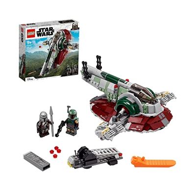 image LEGO 75312 Star Wars Le Vaisseau de Boba Fett: Set avec 2 Figurines, Idéal pour Les Fans de La Saga Star Wars, Jouet pour Enfants de 9 Ans et Plus, Cadeau de Collection pour Fans de Boba Fett