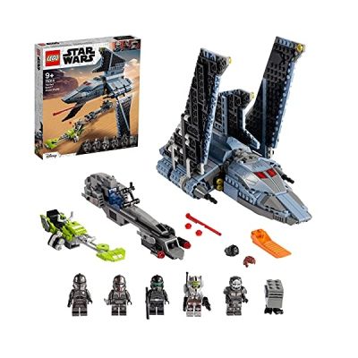 LEGO 75314 Star Wars La Navette d’Attaque du Bad Batch, Jouet pour Enfants de 9 Ans et Plus avec 5 Figurines LEGO Star Wars