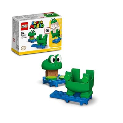 image LEGO 71392 Super Mario Pack de Puissance Mario Grenouille, Jouet à Collectionner, Cadeau pour Garçons et Filles