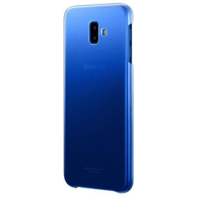 image Samsung Coque Rigide pour Galaxy J6+ Bleu/Transparent