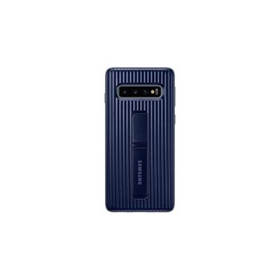 image Coque renforcee avec fonction Stand Bleu Galaxy S 10