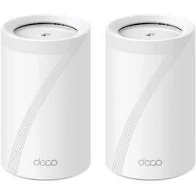 image TP-Link Deco BE65(2-Pack) Routeur WiFi 7 Mesh BE9300 Bi-Bande, Port Ethernet 2,5G, MLO, Itinérance Transparente, Contrôle Parental, canaux 320 MHz, 6 GHz, Compatible avec Toutes Les Box Fibre, WPA3