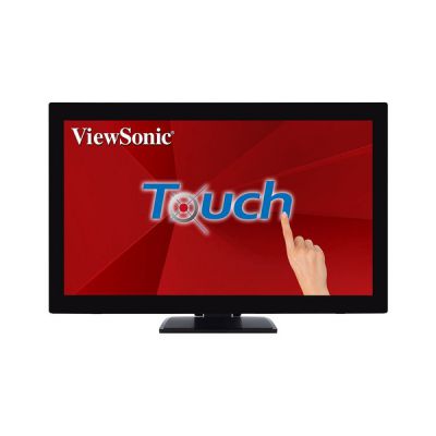 image ViewSonic TD2760 Moniteur à écran Tactile 27" Full HD, 10 points Touch capacitif projeté, 200 CD/m², VGA, HDMI, DisplayPort, 2 x USB, Haut-parleurs, Noir