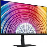 image produit Samsung Écran PC Professionnel 27'' Série S60UA Noir, Dalle IPS, QHD (2560 x 1440), HDMI, DisplayPort, Hub USB, USB-C, Pied HAS et Fonction Pivot