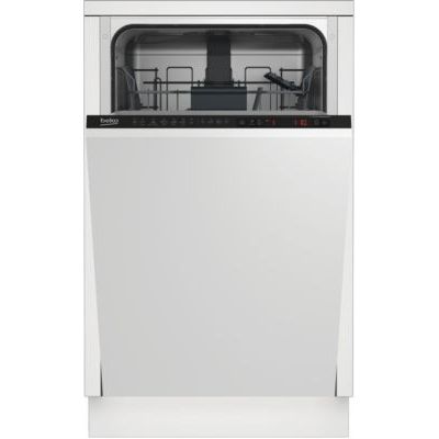 image Beko DIS26021 lave-vaisselle Entièrement intégré 10 places A++ - Lave-vaisselles (Entièrement intégré, Métallique, Noir, LCD, 10 places, 47 dB)