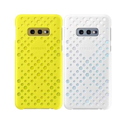 image Samsung Coque perforée pour Galaxy S10e - Blanc & Jaune