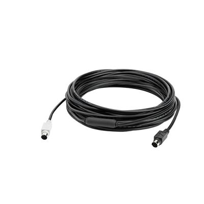 LOGITECH Câble pour transfert de données - 10 m Mini-DIN - pour Concentrateur, Caméra, Téléphone, Système de Vidéo Conférence