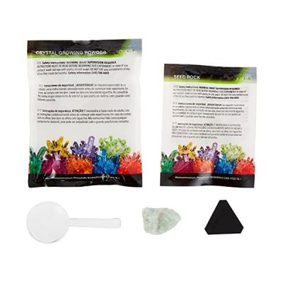 image NATIONAL GEOGRAPHIC Glow-in-the-Dark Crystal Growing Lab - DIY Crystal Creation - Includes Real Fluorite Crystal Specimen