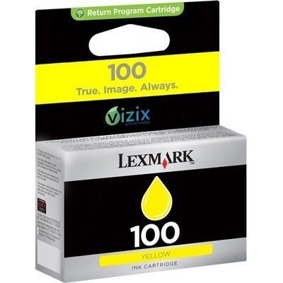 Cartouche d'encre Lexmark n°100 jaune