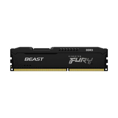 image Kingston FURY Beast Noir 8GB 1600MHz DDR3 CL10 Mémoire Kit pour PC Module Simple KF316C10BB/8