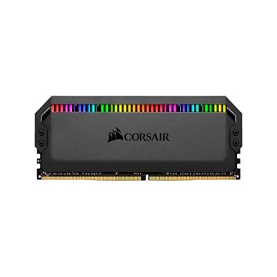 image Corsair Dominator Platinum RGB 64 Go (2x32 Go) DDR4 3200 (PC4-28800) C16 1.35V AMD Mémoire optimisée - Noir