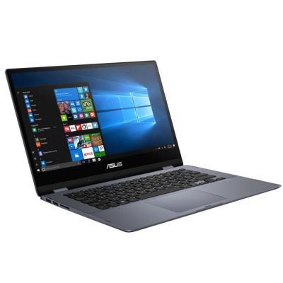 image PC Portable ASUS Vivobook Flip TP412FA-EC451T - 14- FHD Tactile - Intel Core i3-10110U - RAM 8Go - SSD 256Go - Windows 10 S - AZERTY