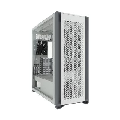 image Corsair 7000D AIRFLOW Boîtier PC ATX Grande Tour (Panneau Avant à Flux d’air Élevé, Trois Ventilateurs de 140 mm Inclus avec Répéteur PWM, Gestion des Câbles Facilement, Vaste Espace Interne) Blanc