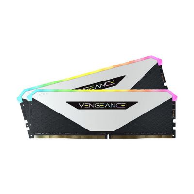 image Corsair Vengeance RGB RT 32Go (2x16Go) DDR4 3200MHz C16 Mémoire de Bureau (Éclairage RGB Dynamique, Optimisé pour AMD 300/400/500 Series, Compatible avec Intel 300/400/500 Series) Blanc