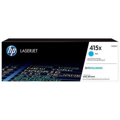 HP 415X W2031X Toner Cyan grande capacité Authentique pour HP LaserJet Pro M454 / M479