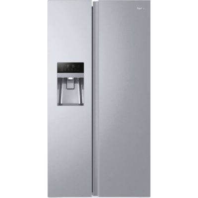 image HAIER HSOGPIF9183 - Réfrigérateur américain 515L (337+178L) - Froid ventilé - L90x H177,5cm - Silver