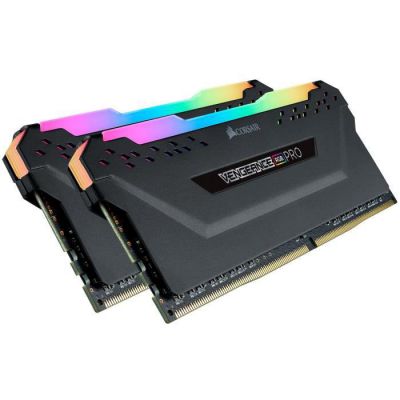 image CORSAIR Vengeance RGB Pro 16 Go (2x8 Go) DDR4 3600 (PC4-28800) C18 AMD Mémoire optimisée - Noir