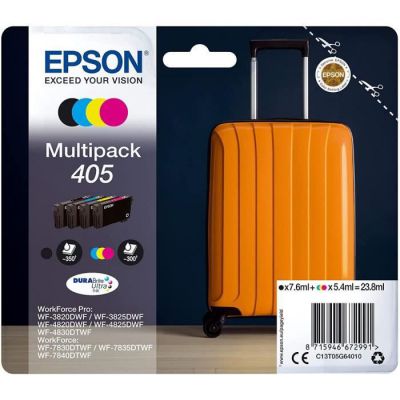 image Epson Multipack 405 Valise, Cartouches d'encre d'origine, 4 couleurs: Noir, Cyan, Magenta, Jaune
