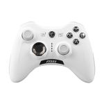 image produit MSI FORCE GC30 V2 White sans-fil Manette de jeu PC et Android, jusqu'à 8h d'utilisation, croix directionnelle interchangeable, deux moteurs de vibrations, design ergonomique - livrable en France