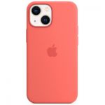 image produit Coque Apple iPhone 13 mini Silicone rose MagSafe - livrable en France