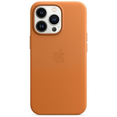 image Coque Apple iPhone 13 Pro Cuir marron MagSafe