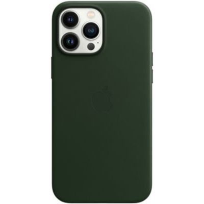 image Coque Apple iPhone 13 Pro Max Cuir vert MagSafe