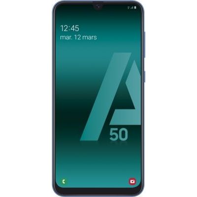 image SAMSUNG Galaxy A50 - Smartphone Portable débloqué 4G (Ecran: 6,4 Pouces - 128 Go - Double Nano-SIM - Android) -Bleu - Version Européenne