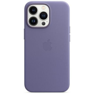 image Coque Apple iPhone 13 Pro Max Cuir Glycine Violet MagSafe