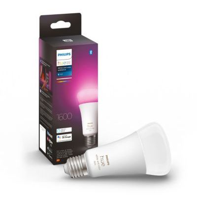 image Philips Hue White and Color Ambiance Lampadina Smart LED, Attacco E27, Luce Bianca o Colorata, 11W