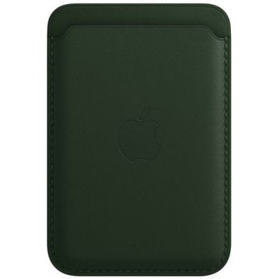 image Apple Porte-Cartes en Cuir avec MagSafe (pour iPhone) - Vert séquoia