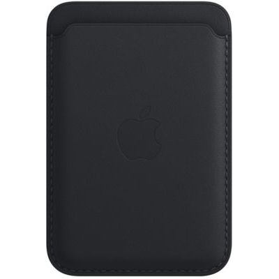 image Apple Porte-cartes en cuir avec MagSafe (pour iPhone) - Minuit