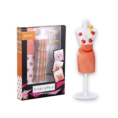 image Harumika Bandai Coffret Styliste-Soft Brit'-Kit de Loisirs créatifs-pour créer sa Mode sans Fil, sans Aiguille, 40413
