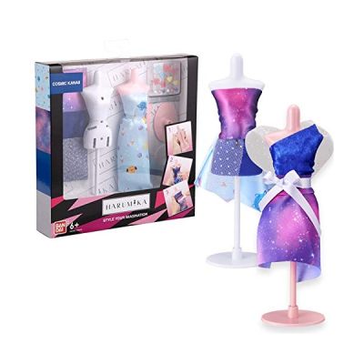 image Bandai Harumika - Coffret Styliste Deluxe - Thème Cosmic Kawaii - Kit de Loisirs créatifs - pour créer sa Mode sans Fil, sans Aiguille, Cosmic Kawai, Taille Unique