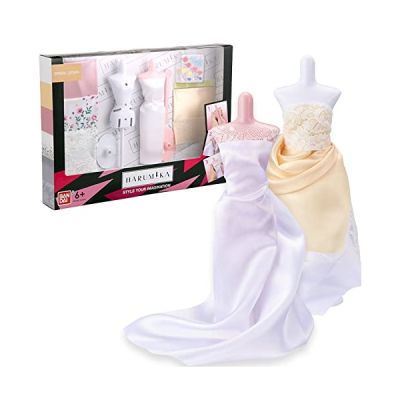 image Bandai- Harumika-Coffret Robe de Mariée-Kit de Loisirs créatifs-pour créer sa Mode sans Fil, sans Aiguille, 40441