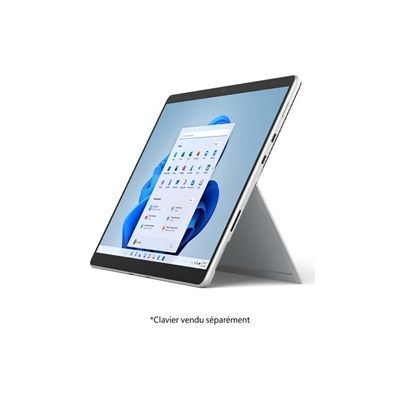 image PC Hybride  Microsoft Surface Pro 8 Platine (intel Core i5, RAM 16Go, SSD 256Go - Windows 11)