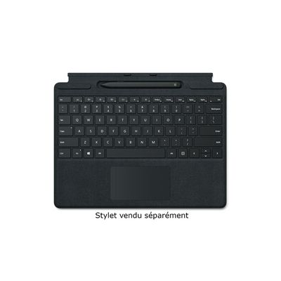 image Clavier pour tablette Microsoft Type Cover fingerprint Surface Pro 8 - Noir