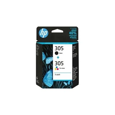 HP Cartouche d'encre Originale 6ZD17AE#301 Noir Tricolore