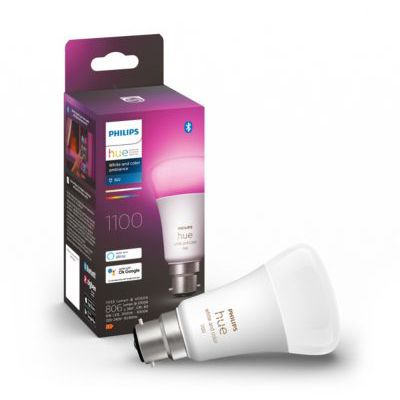 image Philips Hue White and Color Ambiance, ampoule LED connectée B22,Equivalent 75W, Compatible Bluetooth