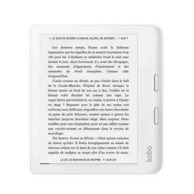 image Liseuse eBook Kobo Libra 2 Blanc (7 pouces)