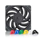 image produit Noctua NF-A12x25 PWM chromax.black.swap, Ventilateur Silencieux Haut de Gamme, 4 Broches (120 mm, Noir)